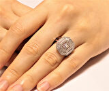 Altın Baget Taşlı Yüzük