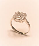 Altın Baget Taşlı Yüzük