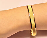 Altın Desensiz Bilezik