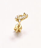 14 Ayar Altın Piercing Tragus Küpe T031
