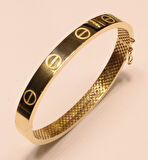  14 Ayar Altın Çivili Kelepçe Bilezik 22023