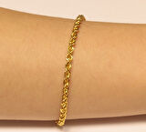  Altın Halat Burgu Bileklik