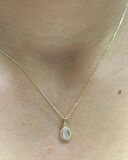  Doğal Taş Kolye Uçlu Zincir