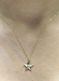 Altın Yıldız Kolye Uç Zincir