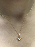 Altın Yıldız Kolye Uç Zincir