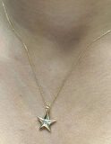 Altın Yıldız Kolye Uç Zincir