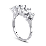  Beyaz Altın Beştaş Yüzük 34509