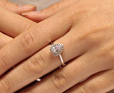  Beyaz Altın Baget Taşlı Yüzük 34292