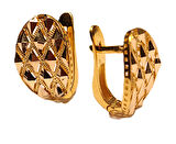  14 Ayar Altın Baklava Model J Küpe