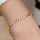  22 Ayar Altın Pullu Bileklik