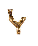 Altın 3 Boyutlu Y Harfi