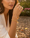 Altın Çift Sıra Hediyelik Halat Model Bilezik