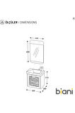 Biani Gürsu 50 Cm Beyaz Banyo Dolap Takım