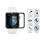 Apple Watch Ekran Koruyucu 1 2 3 38MM 3D Kavisli Full Kaplama Pmma