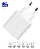 Samsung Galaxy S25 Plus Uyumlu 45W Type-C to Type-C Super Hızlı Şarj Cihazı / Şarj Aleti Adaptör - İthalatçı Garantili