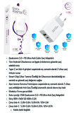 General Mobile GM 22 Uyumlu 25W Ultra Hızlı Çoklu Şarj Cihazı Adaptör Qualcomm3.0 + PD - İthalatçı Garantili