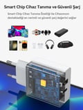 Redmi Note 12S Uyumlu 25W Ultra Hızlı Çoklu Şarj Cihazı Adaptör Qualcomm3.0 + PD - İthalatçı Garantili