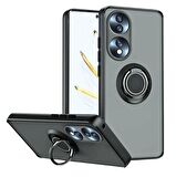 Honor 90 Yüzüklü Standlı Kılıf - Ultra Darbe Emici Silikon Kapak