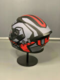  Jk-902 Güneş Vizörlü Çene Açılır Kask H1 RED