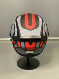  Jk-902 Güneş Vizörlü Çene Açılır Kask H1 RED