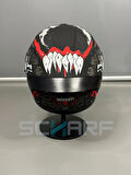 WOSEN Ws-202 Güneş Vizörlü Çene Açılır Kask H1 (Şeffaf Vizörlü)