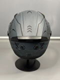  Jk-902 Güneş Vizörlü Çene Açılır Kask H2 GREY
