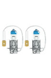 2 Adet 12V H3 55W %100 Fazla Işık Standart Renk Ampul Seti