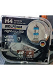 H4 Ampul PERFORMANS AMPULÜ +%150 Fazla Işık ve %20 Beyaz Işık 12V 55/60W WOLFRAM (2ADET)