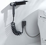 Taharatmatik Bide Sprey Yıkama Sistemi Manyetik Askı ve Etejerli Gun Grey H707GR