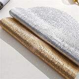 PVC yemek takımı, Yuvarlak PVC Amerikan Servis Seti 6 Parça Gümüş(Silver)