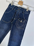 Küçük Kargo Cepli Erkek Çocuk Kot Pantolon/Jeans