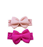 2'li Kız Bebek Puantiyeli Fiyonklu Saç Bandanası