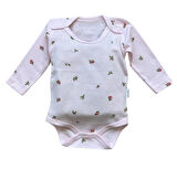 Çiçek Desenli Kız Bebek Uzun Kollu Zıbın Body