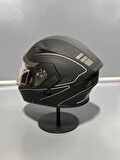  Jk-902 Güneş Vizörlü Çene Açılır Kask H8 GREY