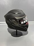  Jk-902 Güneş Vizörlü Çene Açılır Kask H8 GREY