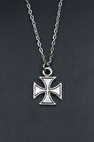 Gamalı Haç Düz Zincir Kolye