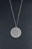 Vegvisir Viking Pusula Düz Zincir Kolye