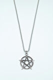 Pentagram Yıldızı Örme Zincir Kolye