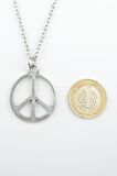 2'li Peace Barış Sembolü Kolye Seti