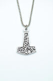 Thor Mjollnir Hammer Örme Zincir Kolye