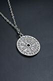 Vegvisir Pusula - Viking Sembol Düz Zincir Kolye