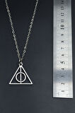 Harry Potter Ölüm Yadigarları Üçgen Düz Zincir Kolye