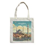 Ham Bez Çanta Baskılı Bez Çanta