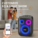 Tronsmart Halo 200 Karaoke Parti Hoparlörü KABLOSUZ 2 MİKROFONLU