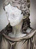 Hera 'Golden Crack' Dekoratif Heykel, Pop Art Roma Yunan Heykelleri