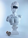 David 'White Icon' Dekoratif Heykel, Pop Art Roma Yunan Heykelleri