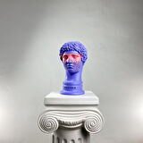 Hermes 'Purple-Man' Dekoratif Heykel, Pop Art Roma Yunan Heykelleri