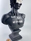 David 'Buy Art No Cocaine' Dekoratif Heykel, Pop Art Roma Yunan Heykelleri