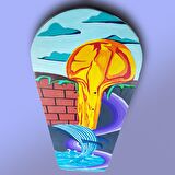 "Surreal" Kaykay Duvar Dekoru, El Yapımı Ahşap Duvar Dekoru