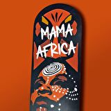 "Mama Africa" Kaykay Duvar Dekoru, El Yapımı Ahşap Duvar Dekoru